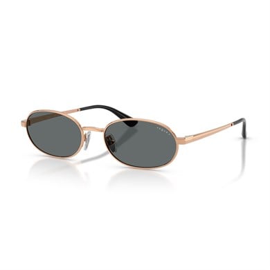 Vogue VO 4353S 515281 54 Kadın Polarize Oval Rose Gold Metal Güneş Gözlüğü