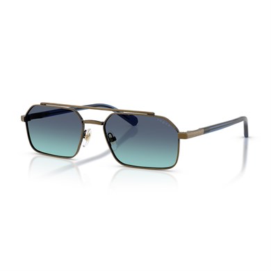Vogue VO 4356S 51374S 57 Erkek Geometrik Gold Metal Güneş Gözlüğü