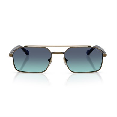 Vogue VO 4356S 51374S 57 Erkek Geometrik Gold Metal Güneş Gözlüğü