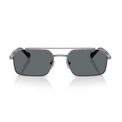 Vogue VO 4356S 518781 57 Erkek Polarize Geometrik Gun Metal Güneş Gözlüğü