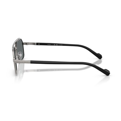 Vogue VO 4356S 518781 57 Erkek Polarize Geometrik Gun Metal Güneş Gözlüğü