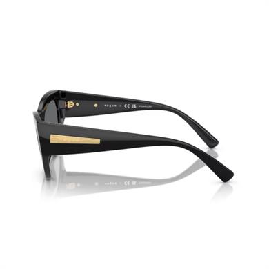 Vogue VO 5607S W4481 53 Polarize Kadın Geometrik Siyah Kemik Güneş Gözlüğü