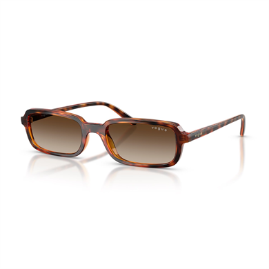 Vogue VO 5666S W65613 53 Unisex Yastık Degrade Kırçıllı Kahverengi Kemik Güneş Gözlüğü