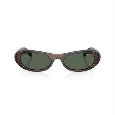 Vogue VO 5695SU 327971 53 Kadın Oval Kırçıllı Kahverengi Kemik Güneş Gözlüğü