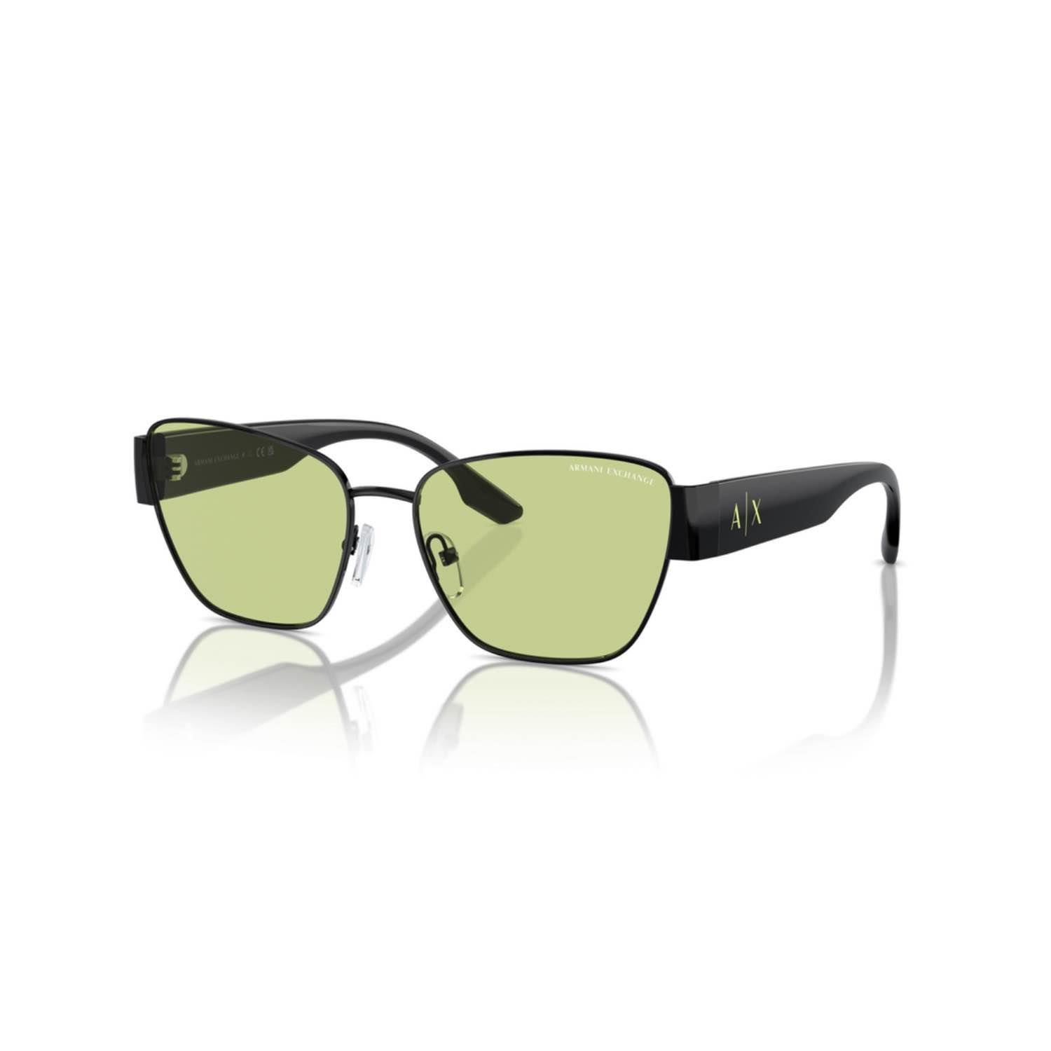 Armani Exchange AEX 2051S 6002 56 Unisex Geometrik Siyah Kombine Güneş Gözlüğü