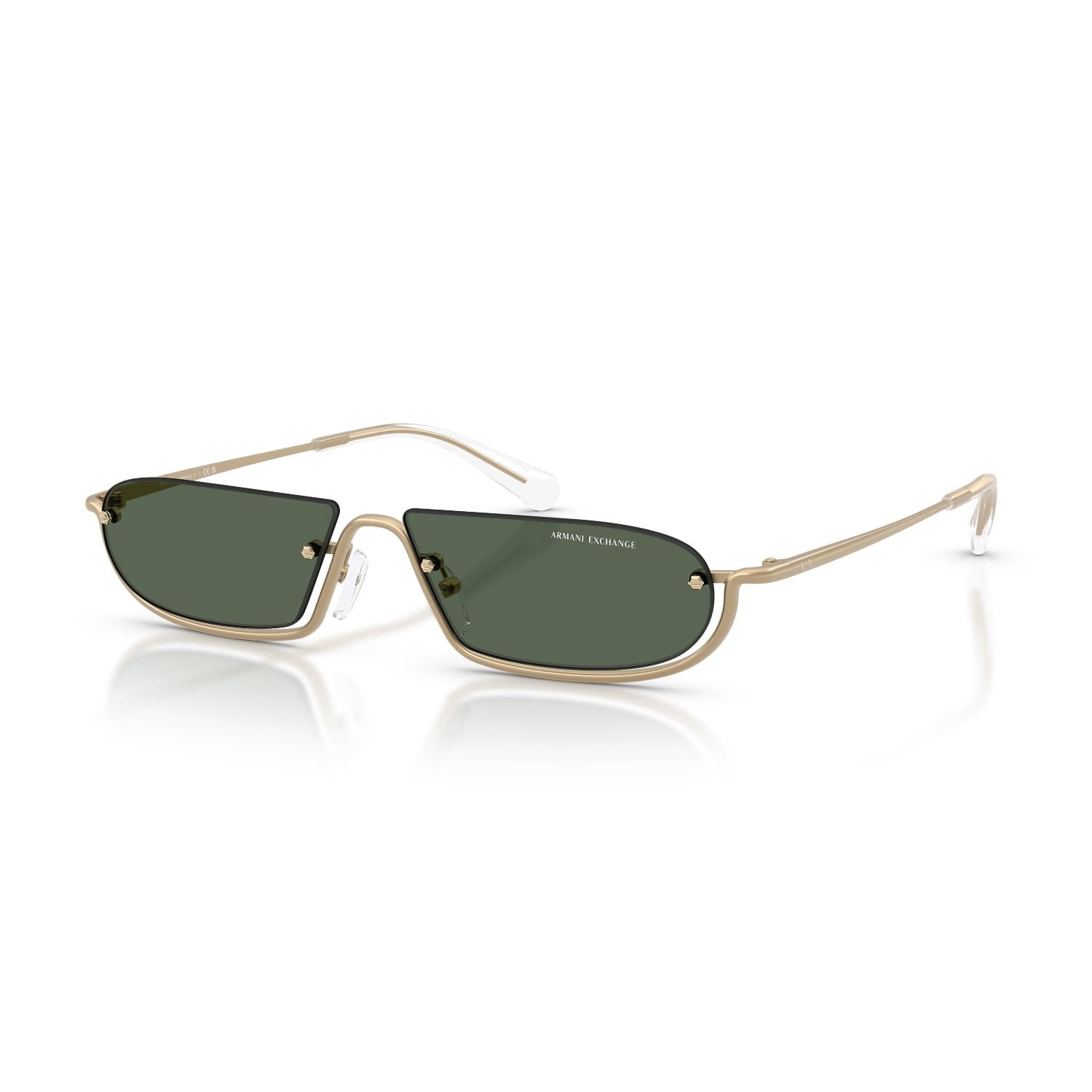 Armani Exchange AEX 2058S 612171 58 Erkek Geometrik Gold Metal Güneş Gözlüğü