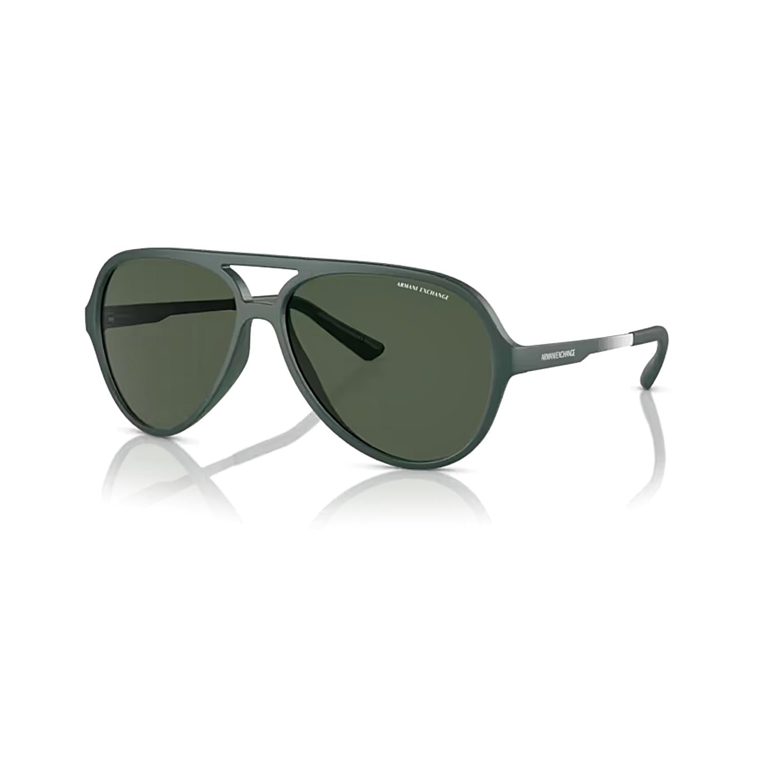 Armani Exchange AEX 4133S  83109A 60 Polarize Damla  Erkek Mat Yeşil Kemik Güneş Gözlüğü