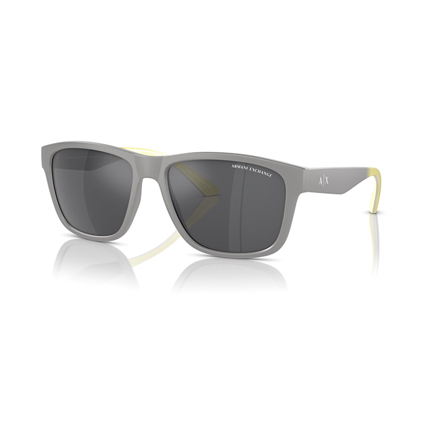 Armani Exchange AEX 4135S 81806G 59 Erkek Kare Mat Gri Güneş