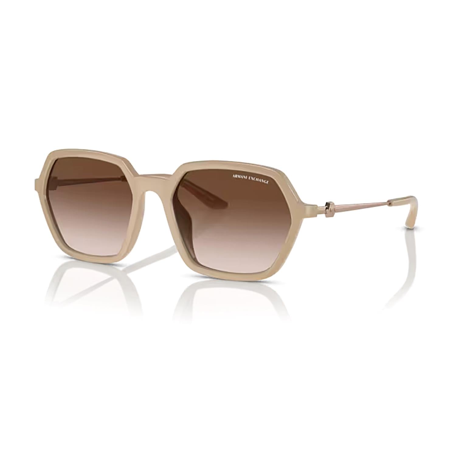 Armani Exchange AEX 4139S 834213 52 Kadın Geometrik Bej Güneş Gözlüğü