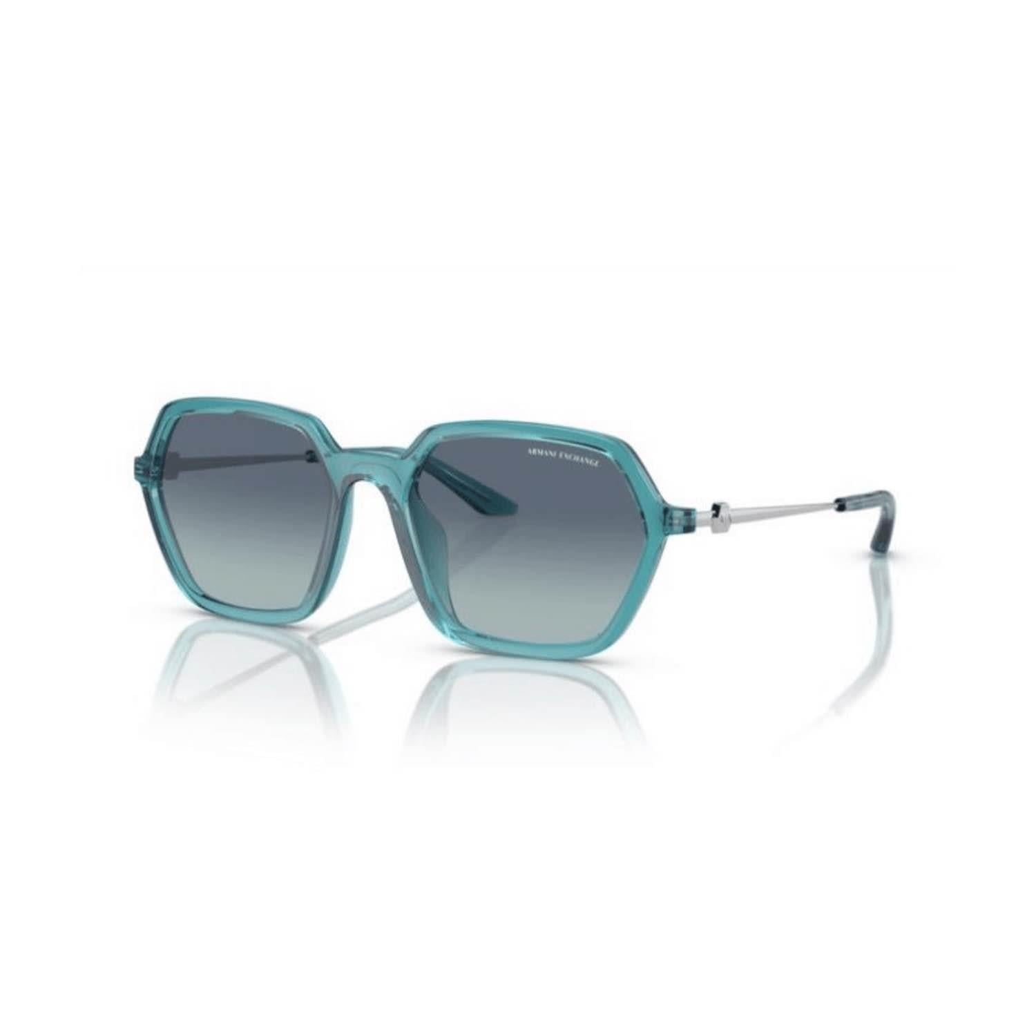 Armani Exchange AEX 4139SU 82374S 52 Unisex Geometrik Mavi Kemik Güneş Gözlüğü