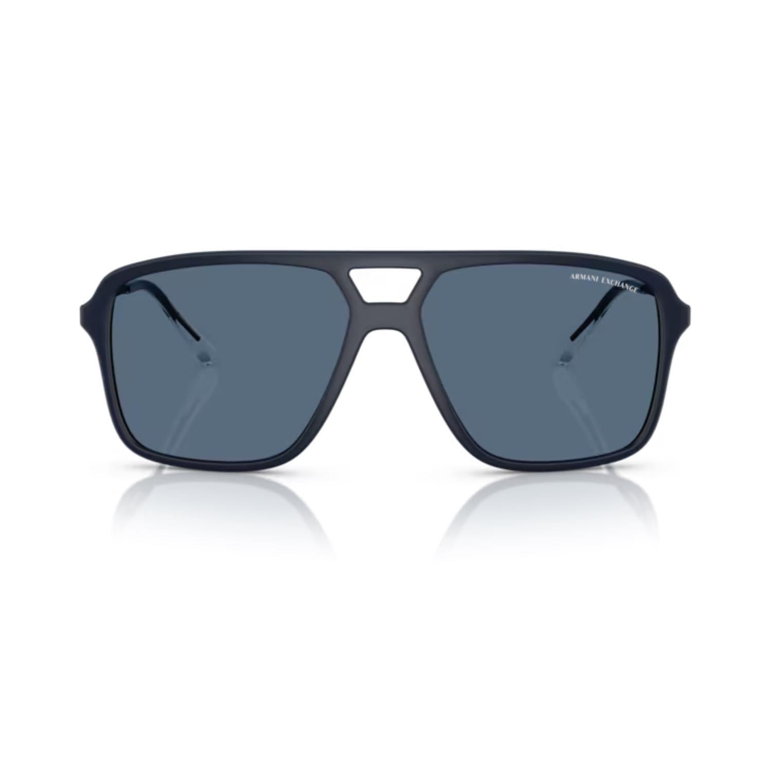 Armani Exchange AEX 4150SU 818180 59 Erkek Pilot Siyah Kemik