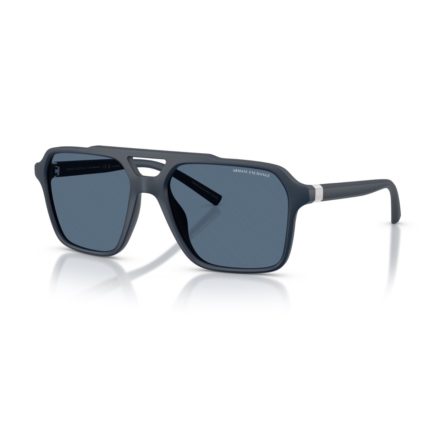 Armani Exchange AEX 4166SU 839980 57 Erkek Pilot Mavi Kemik Güneş Gözlüğü