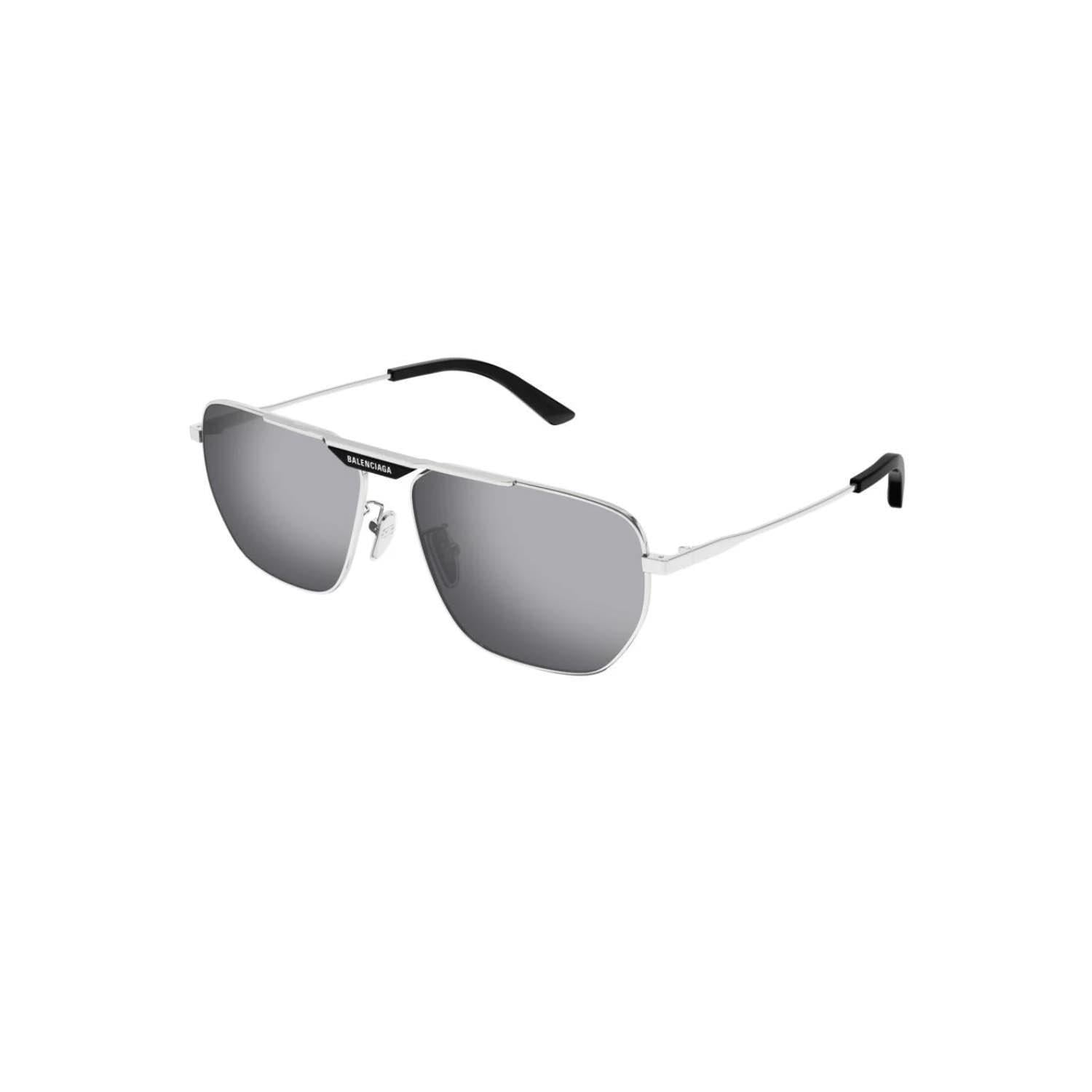 BALENCIAGA BB0298SA 003 61 Erkek Gümüş Metal Güneş Gözlüğü
