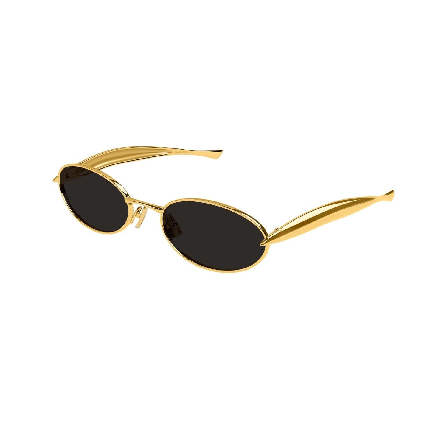 Bottega Veneta BV 1386S 001 57 Kadın Oval Gold Metal Güneş Gözlüğü