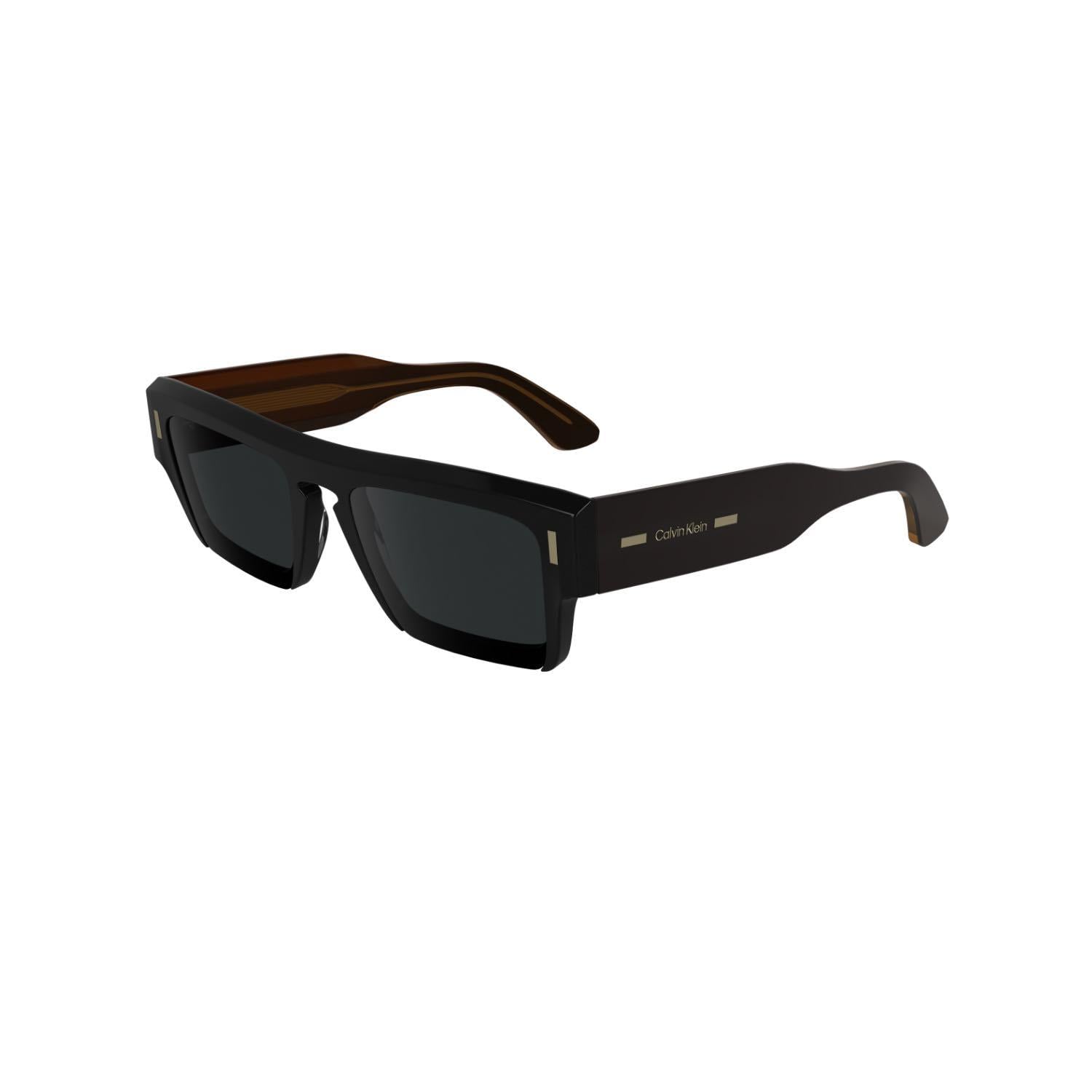 Calvin Klein CK 24532S 001 54 Unisex Dikdörtgen Siyah Kemik Güneş Gözlüğü