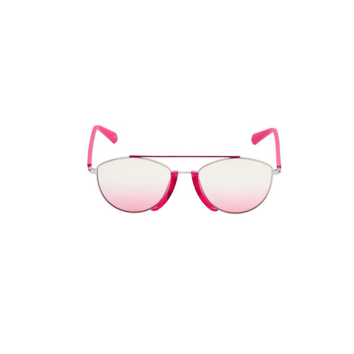 Calvin Klein Jeans CKJ 19306S 655 53 Kadın Oval Pembe Metal Güneş Gözlüğü