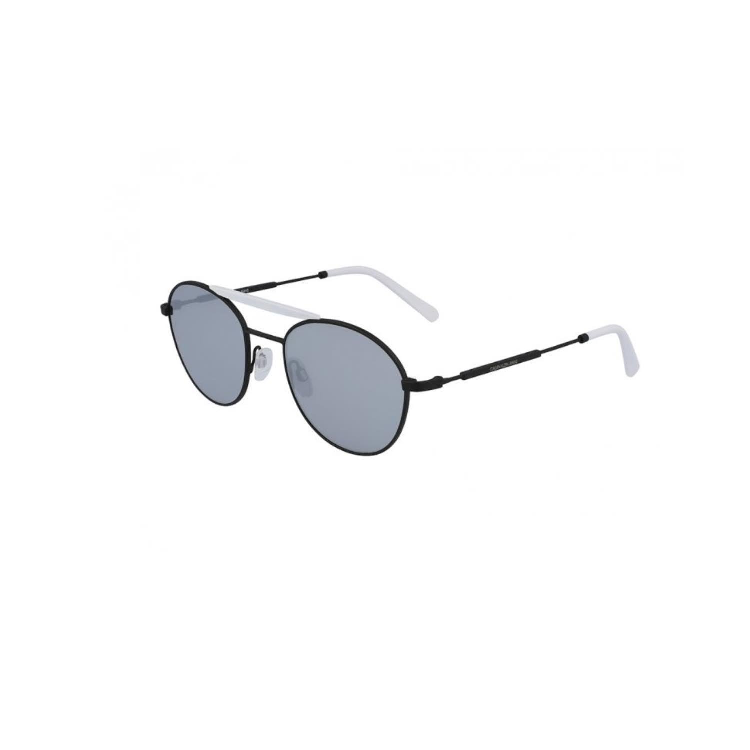 Calvin Klein Jeans CKJ 20216S 100 52 Unisex Oval Siyah Metal Güneş Gözlüğü