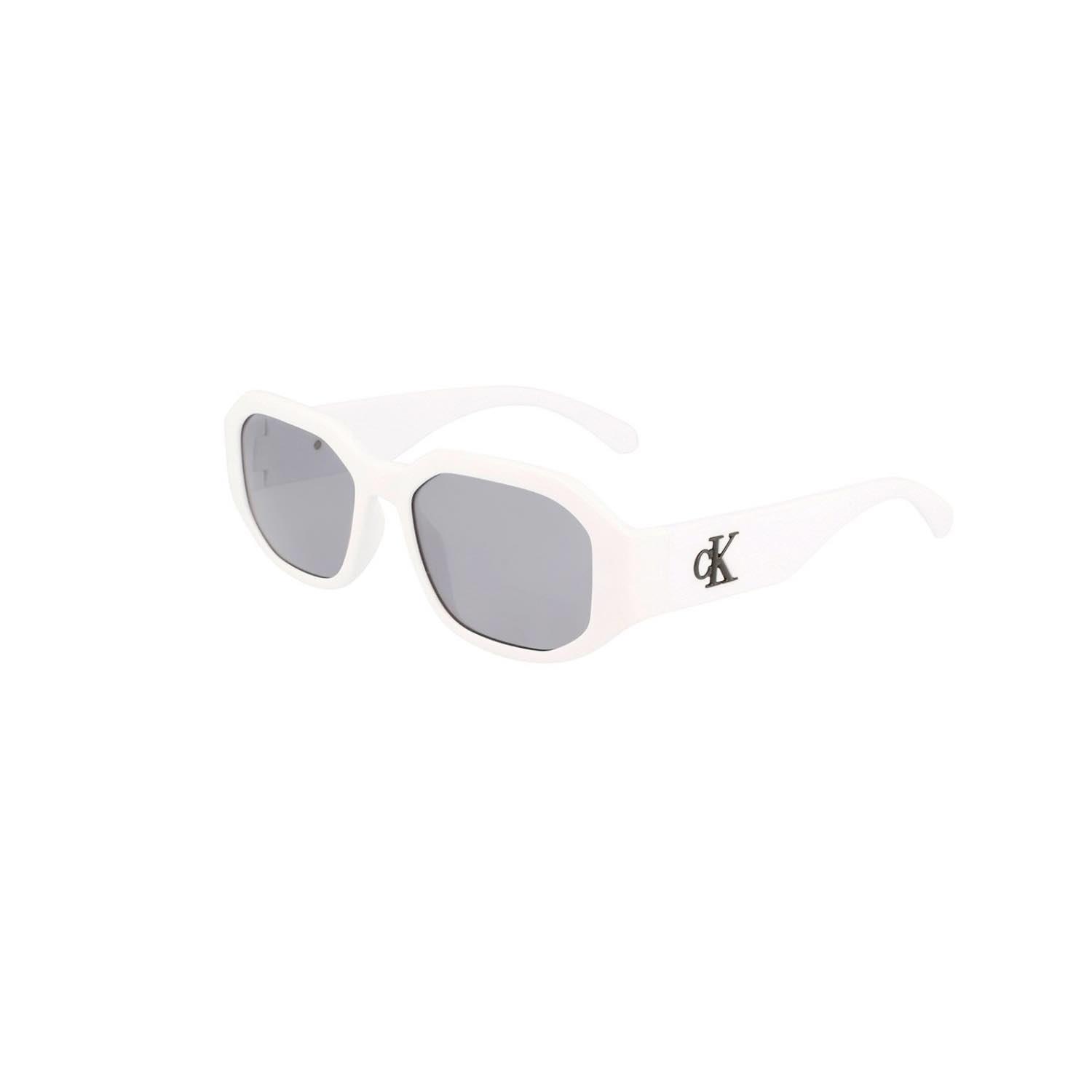 Calvin Klein Jeans CKJ 22633S 100 55 Kadın Geometrik Beyaz Kemik Güneş Gözlüğü