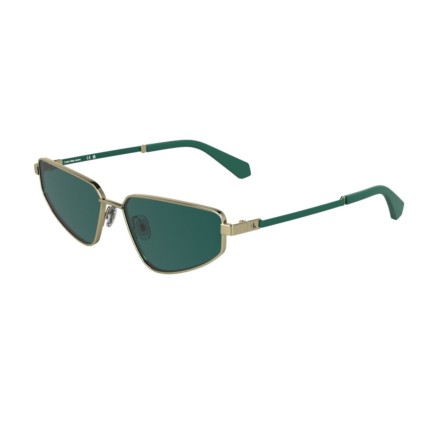 Calvin Klein Jeans CKJ 25200S 717 57 Unisex Geometrik Gold Metal Güneş Gözlüğü