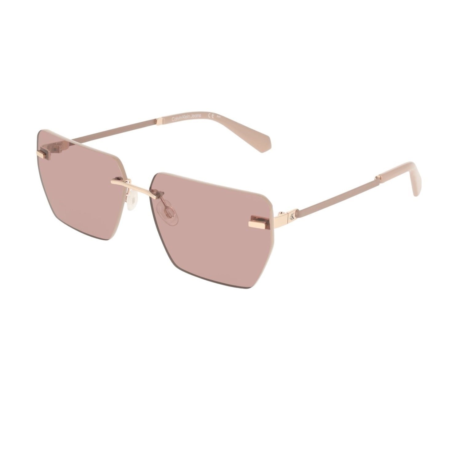 Calvin Klein Jeans CKJ 25207S 722 62 Unisex Geometrik Gold Metal Güneş Gözlüğü