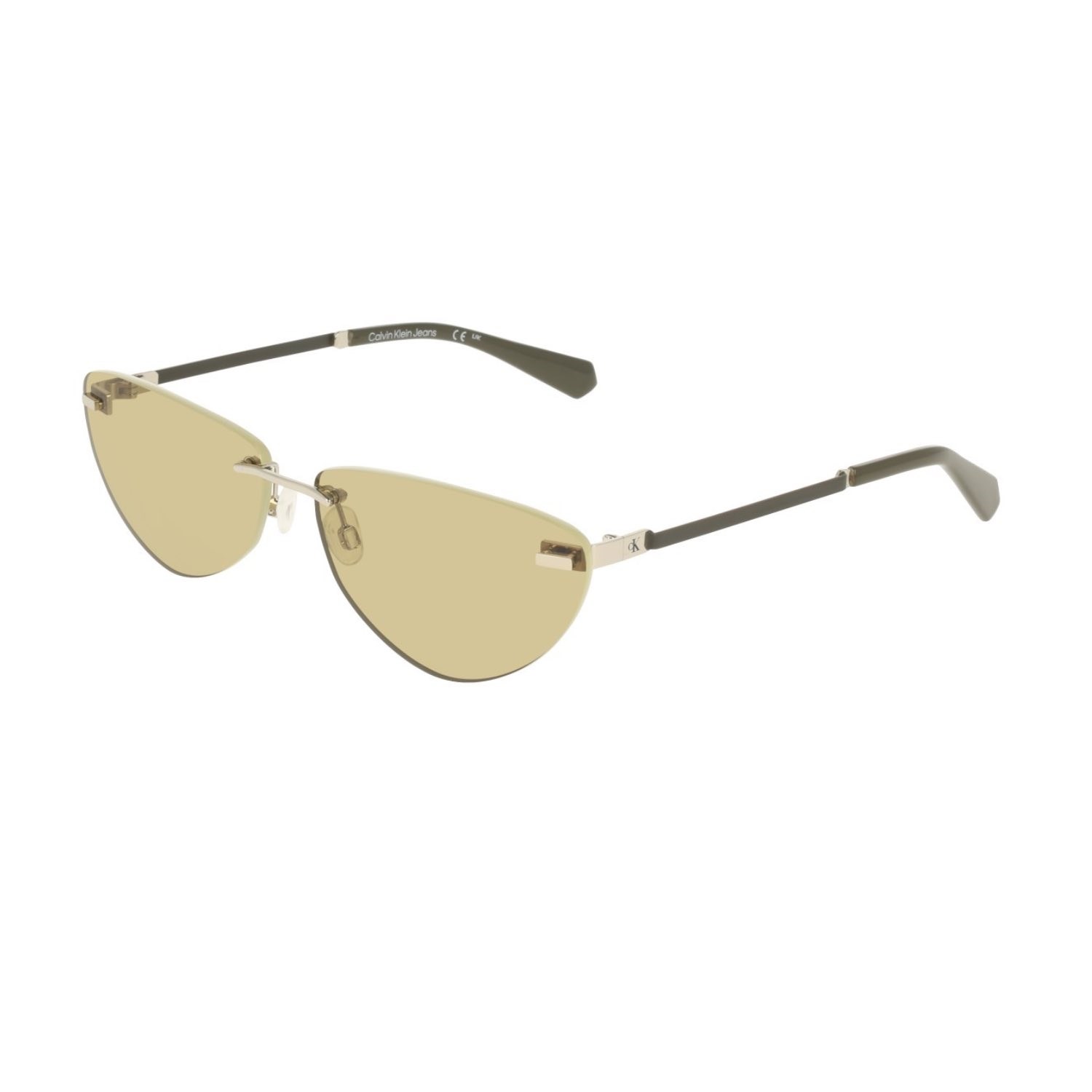 Calvin Klein Jeans CKJ 25208S 045 63 Kadın Cat Eye Gümüş Metal Güneş Gözlüğü