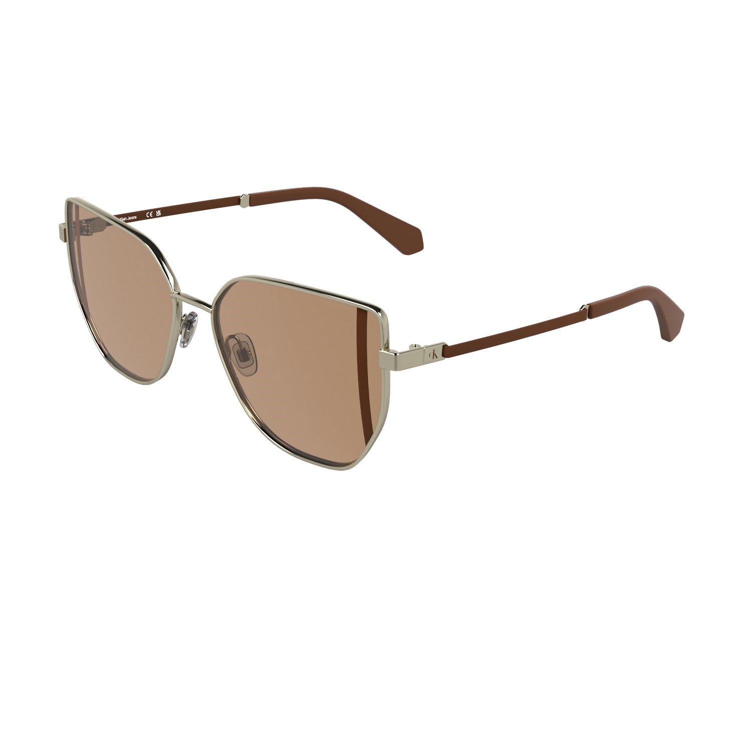 Calvin Klein Jeans CKJ 25209S 718 57 Kadın Kelebek Gold Metal Güneş Gözlüğü
