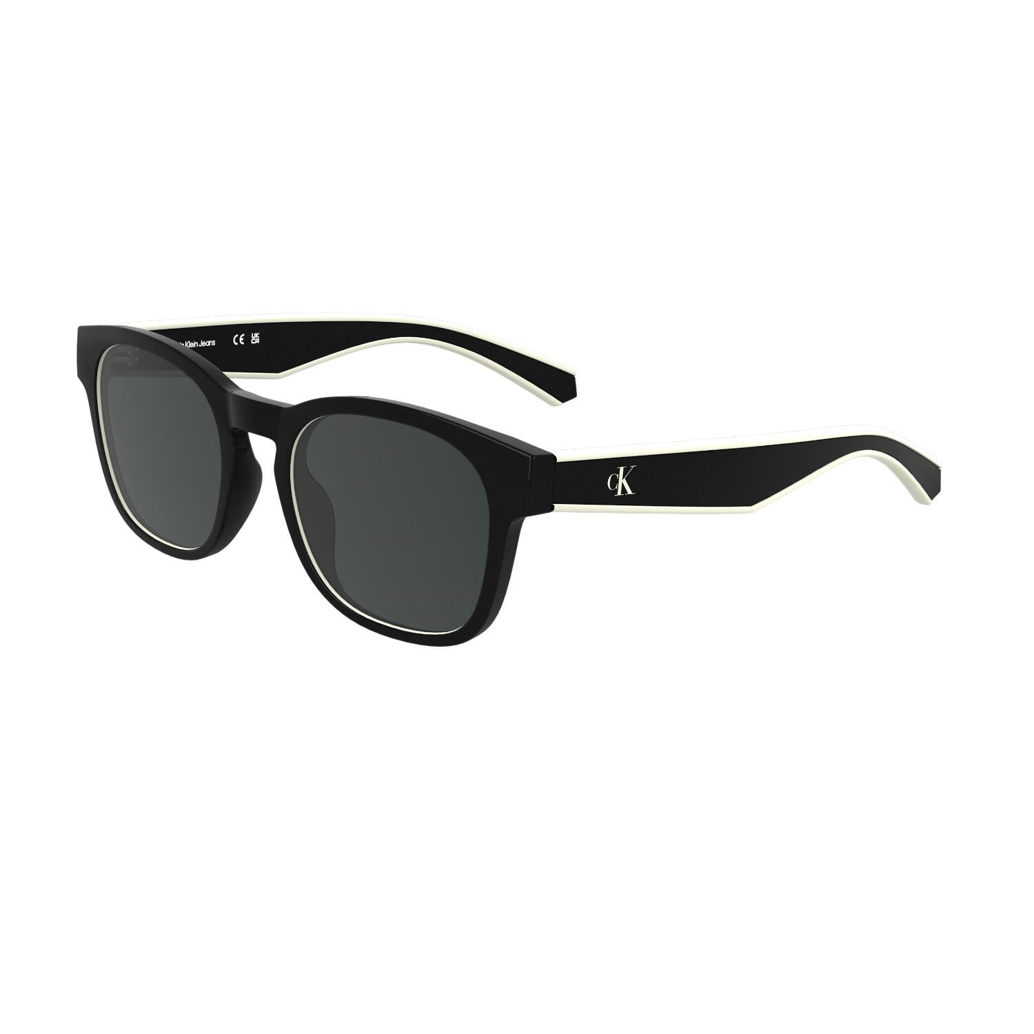 Calvin Klein Jeans CKJ 25300S 001 47 Kadın Kare Siyah Kemik Güneş Gözlüğü