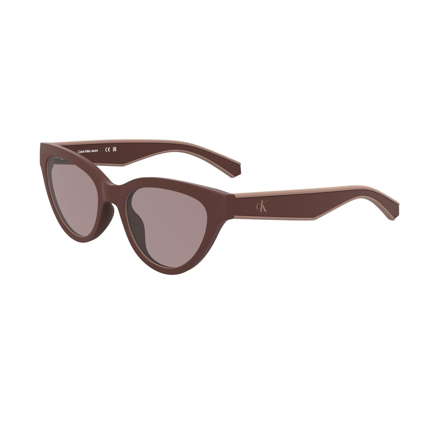 Calvin Klein Jeans CKJ 25301S 605 47 Çocuk Cat Eye Bordo Kemik Güneş Gözlüğü