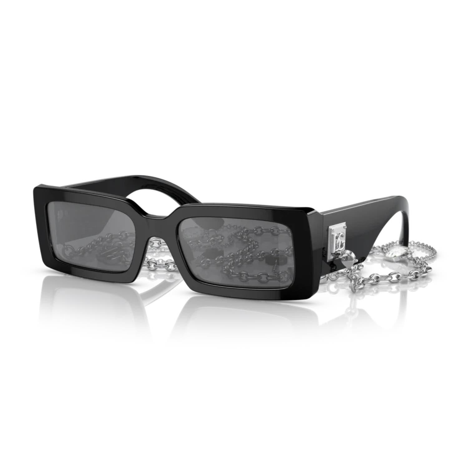 Dolce Gabbana DG 4416 5016G 53 Kadın Siyah Kemik Güneş Gözlüğü