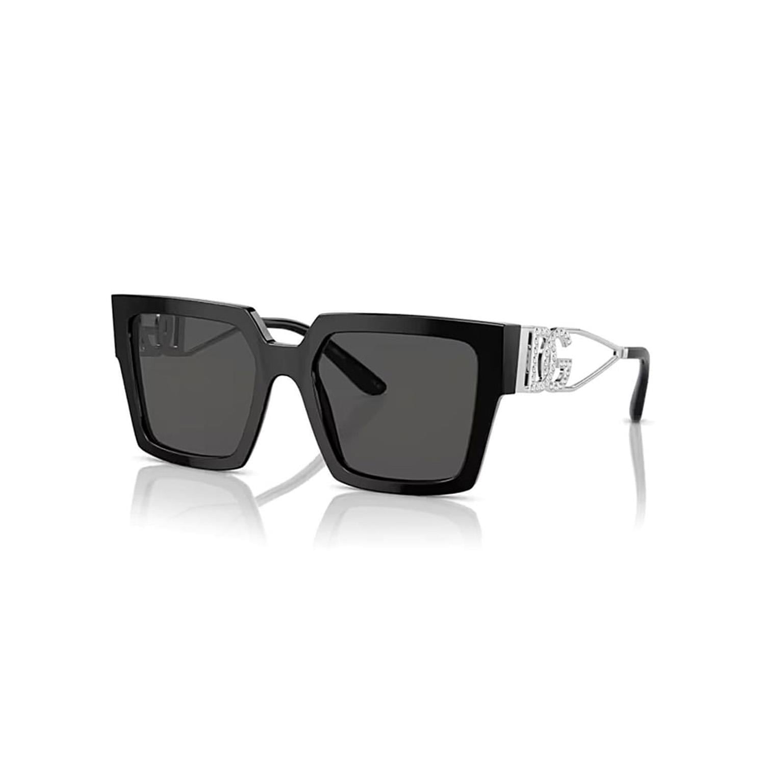 Dolce Gabbana DG 4446B 50187 53 Kadın Kare Siyah Kemik Güneş Gözlüğü
