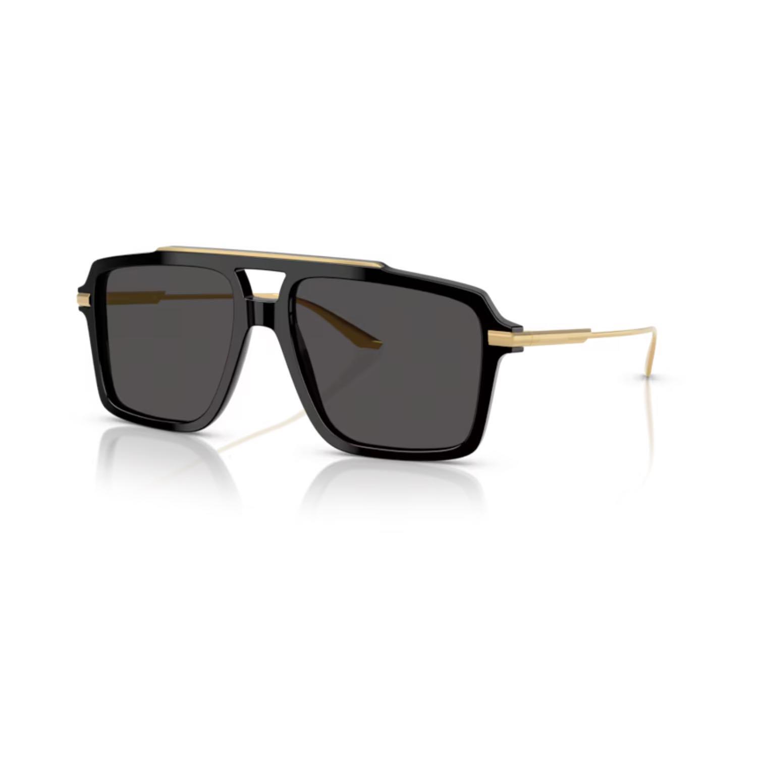 Dolce Gabbana DG 4477 50187 56 Erkek Pilot Siyah Kombine Güneş Gözlüğü