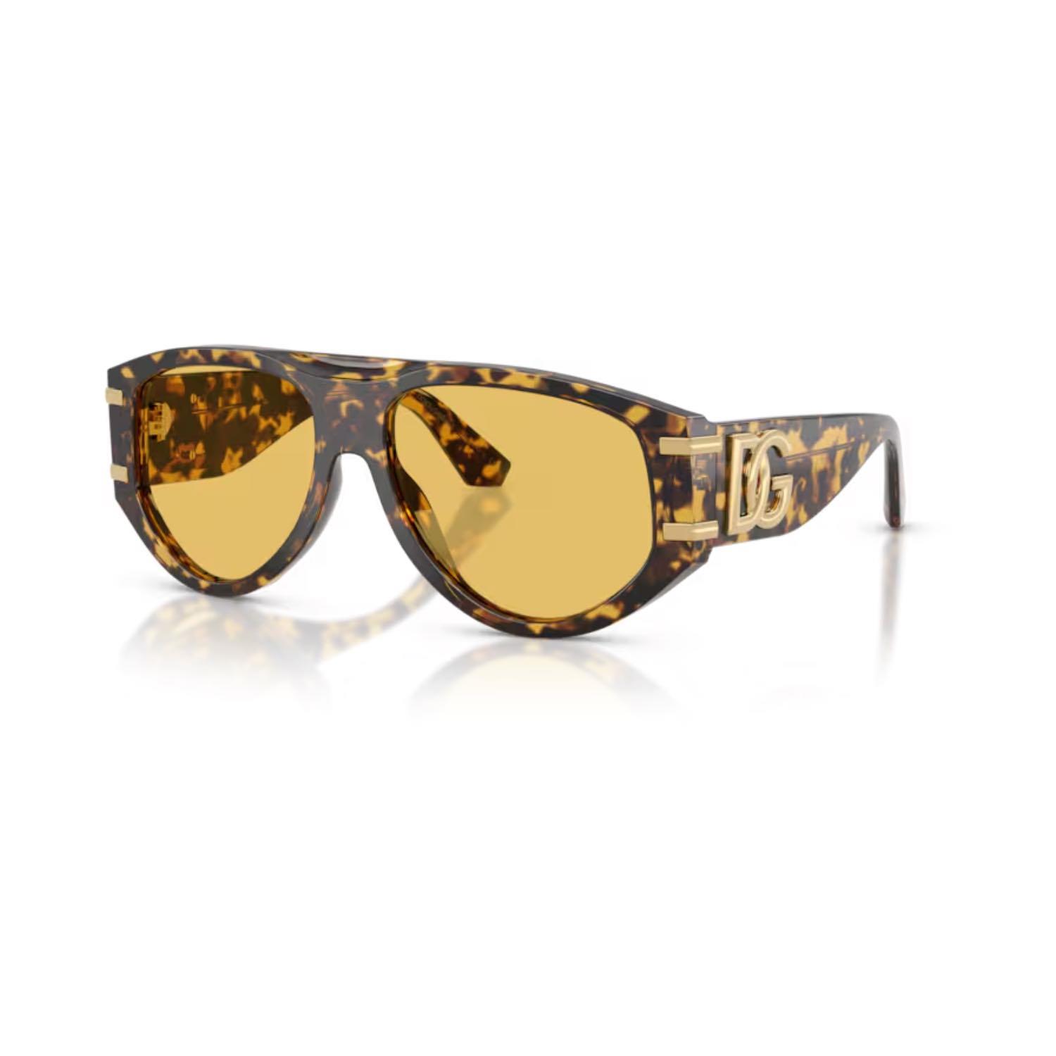 Dolce Gabbana DG 4499 333085 57 Kadın Pilot Kırçıllı Sarı Kemik Güneş Gözlüğü