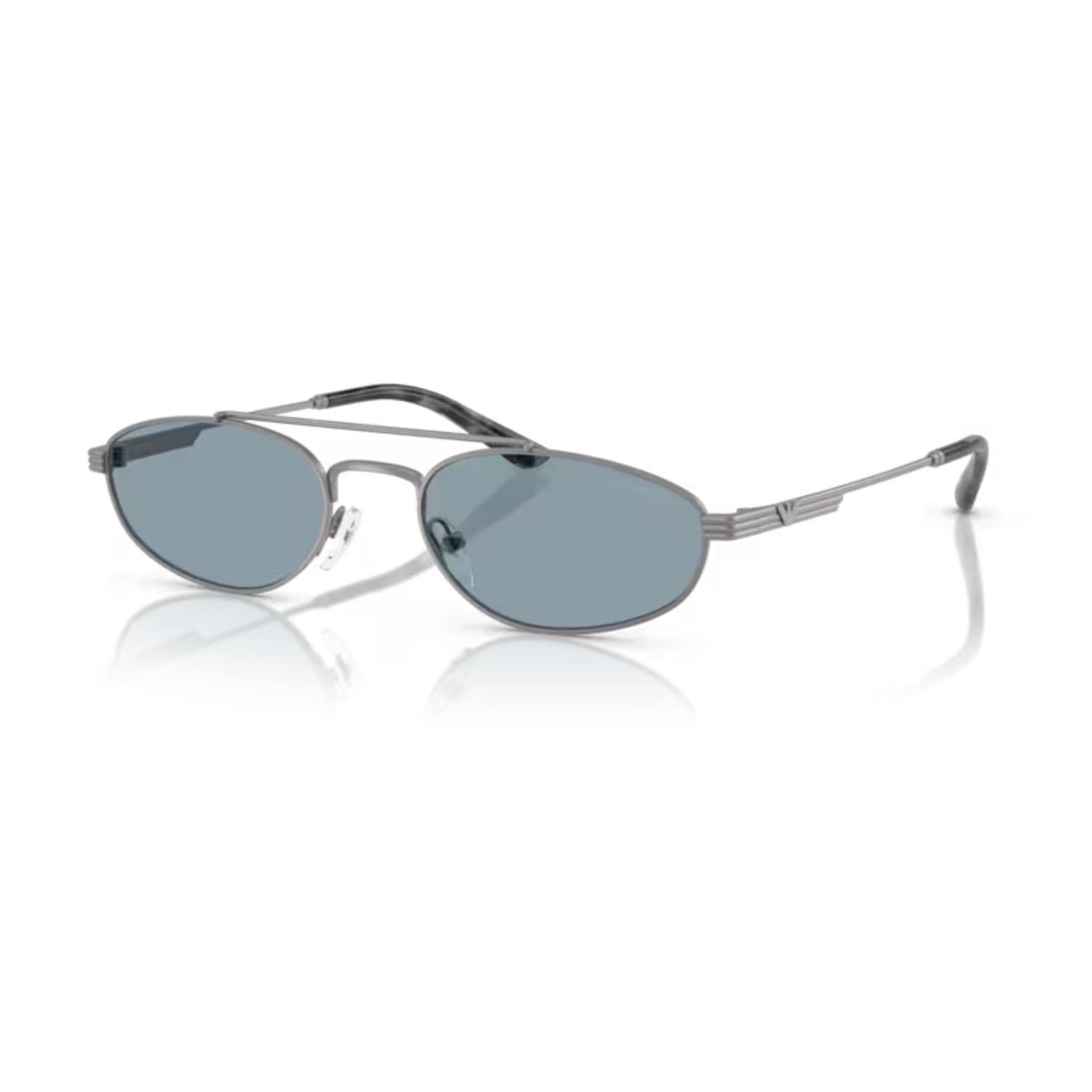 Emporio Armani EA 2157 300372 54 Erkek Pilot Gri Metal Güneş Gözlüğü