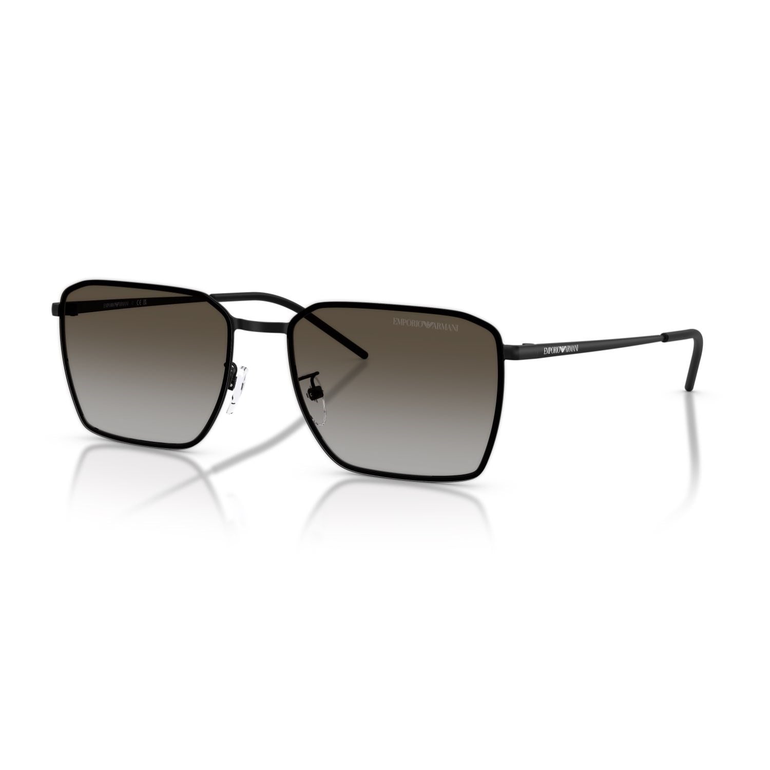 Emporio Armani EA 2172D 300113 60 Erkek Kare Siyah Metal Güneş Gözlüğü