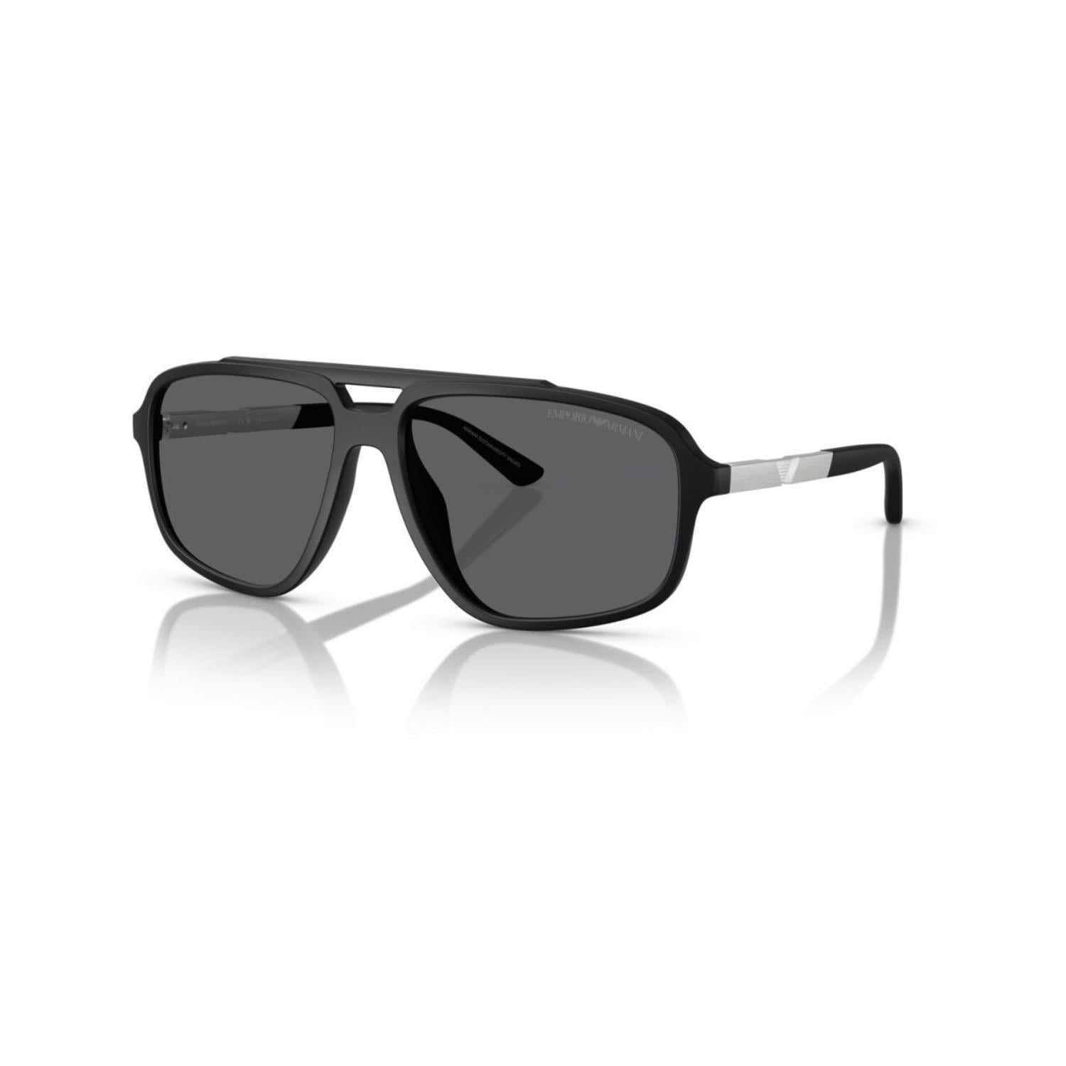 Emporio Armani EA 4236U 5001T3 59 Polorize Erkek Pilot Siyah Kemik Güneş Gözlüğü