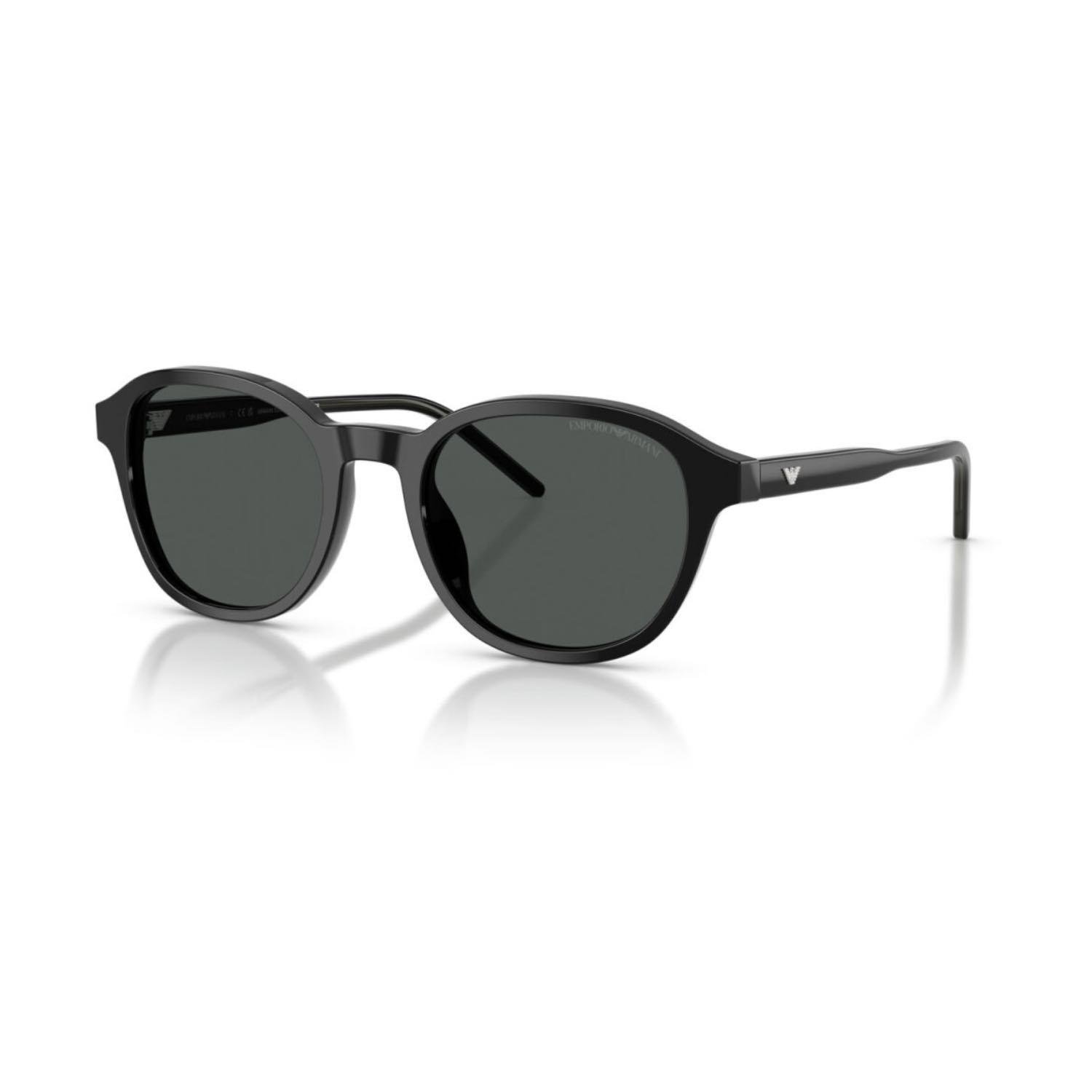 Emporio Armani EA 4247U 501787 51 Unisex Oval Siyah Kemik Güneş Gözlüğü