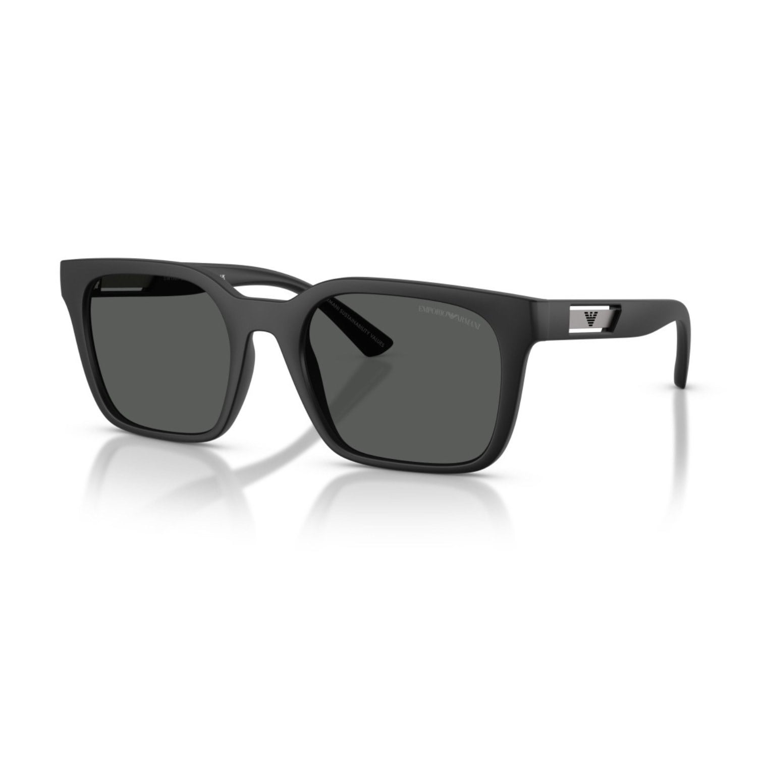 Emporio Armani EA 4269 500987 54 Erkek Kare Siyah Aynalı Kemik Güneş Gözlüğü