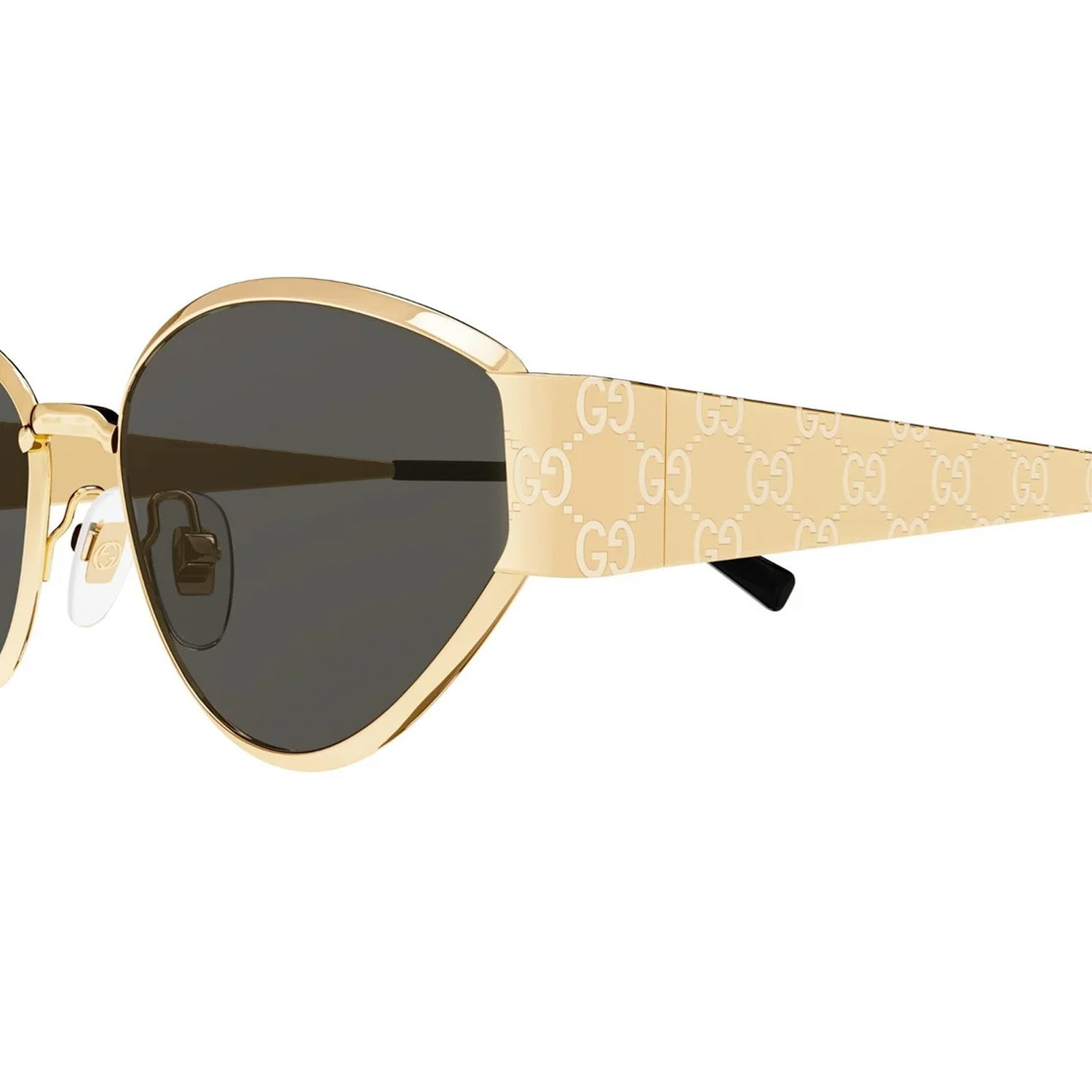 Gucci GG 1853S 001 55 Kadın Cat Eye Gold Metal Güneş Gözlüğü