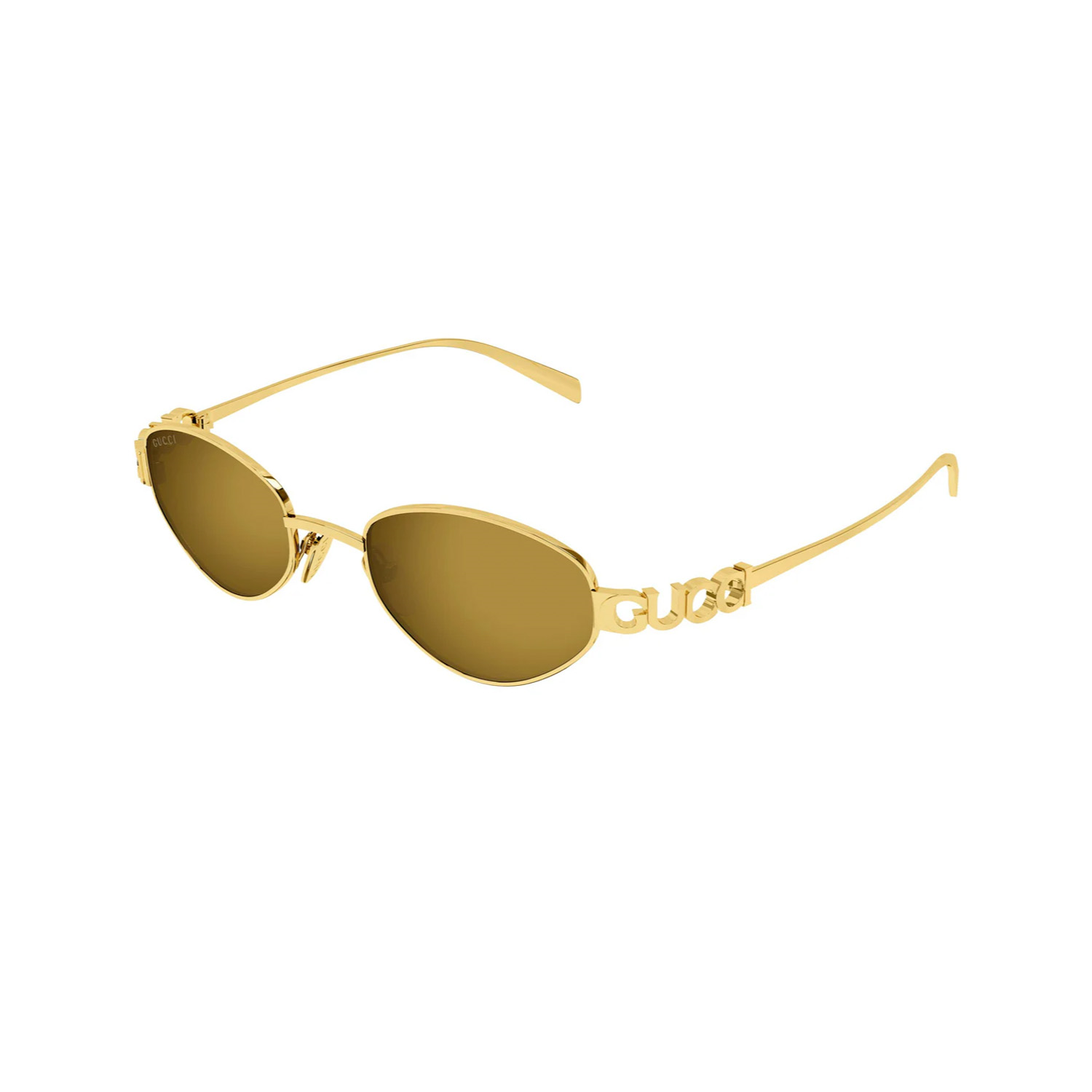 GG1935S 003 47 Kadın Oval Gold Metal Güneş Gözlüğü
