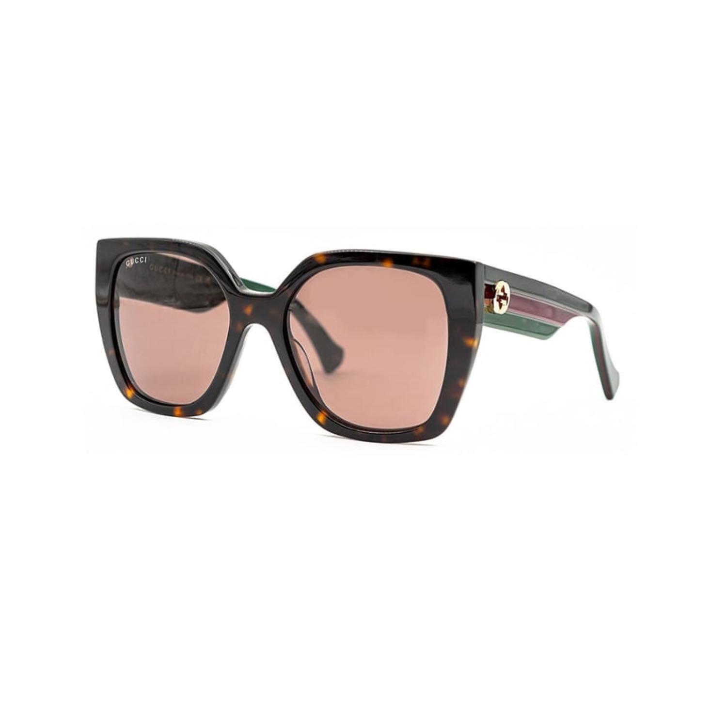 Gucci GG 1300S 002 55 Kadın Kahverengi Butterfly Güneş Gözlüğü