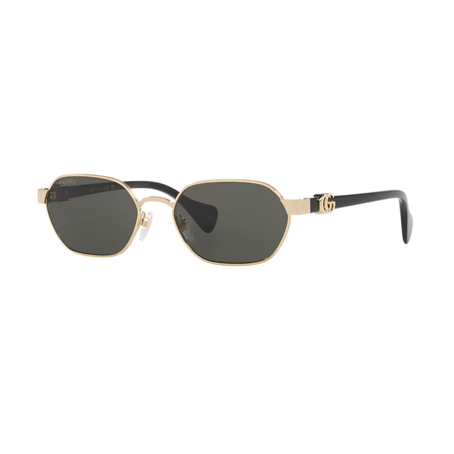 Gucci GG 1593S 001 56 Unisex Geometrik Gold Metal Güneş Gözlüğü