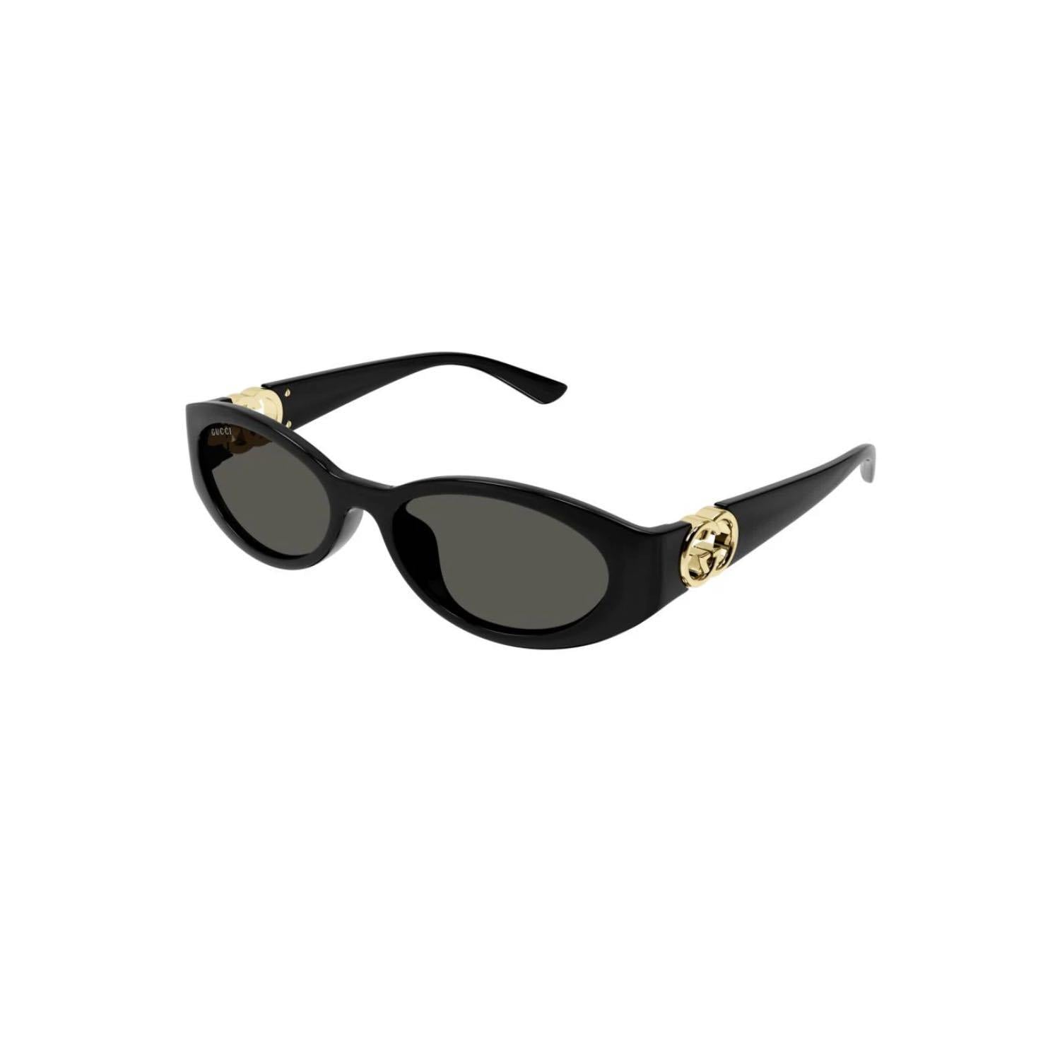 Gucci GG 1662SA 001 56 Kadın Oval Siyah Kemik Güneş Gözlüğü