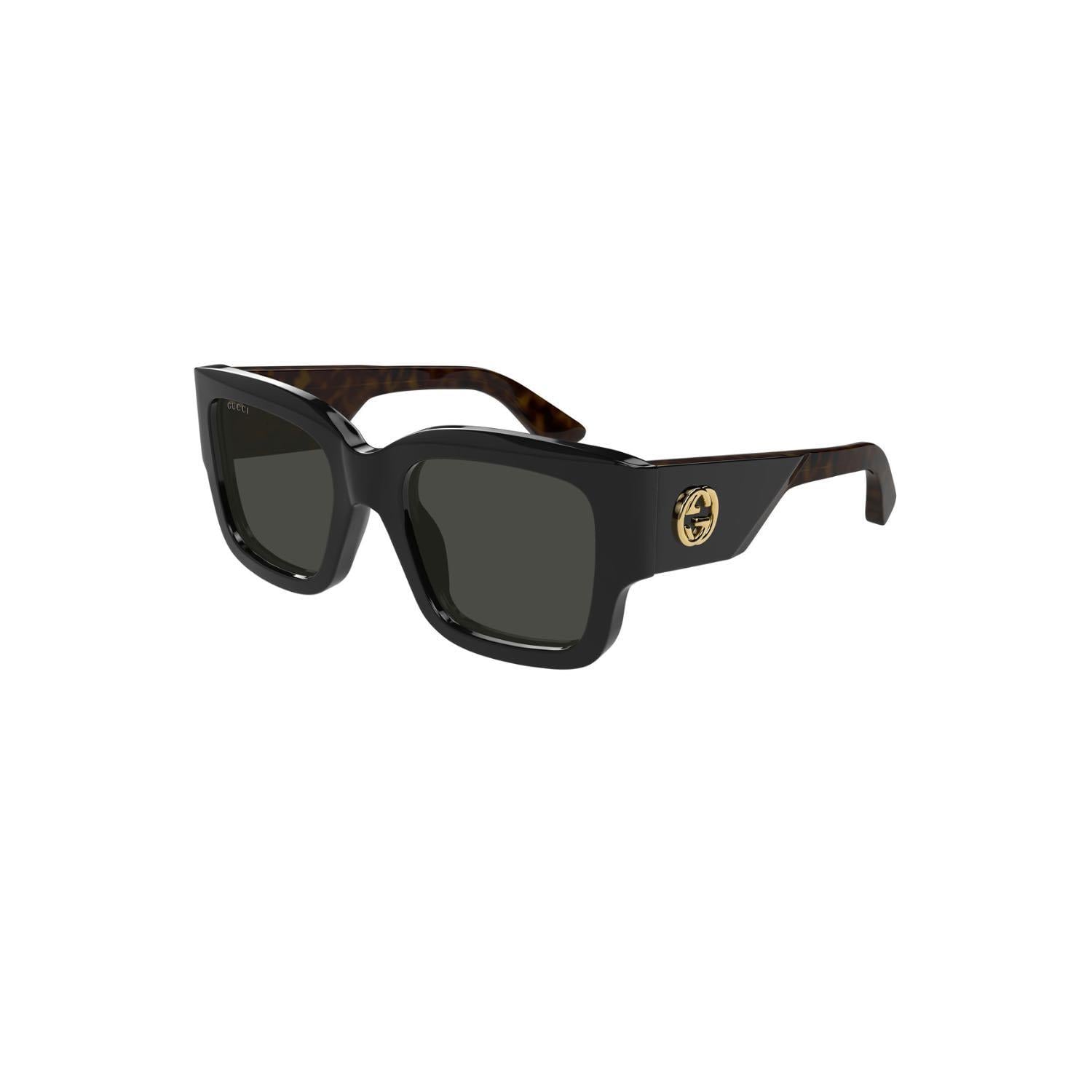 Gucci GG 1663S 001 52 Kadın Kare Siyah Kemik Güneş Gözlüğü