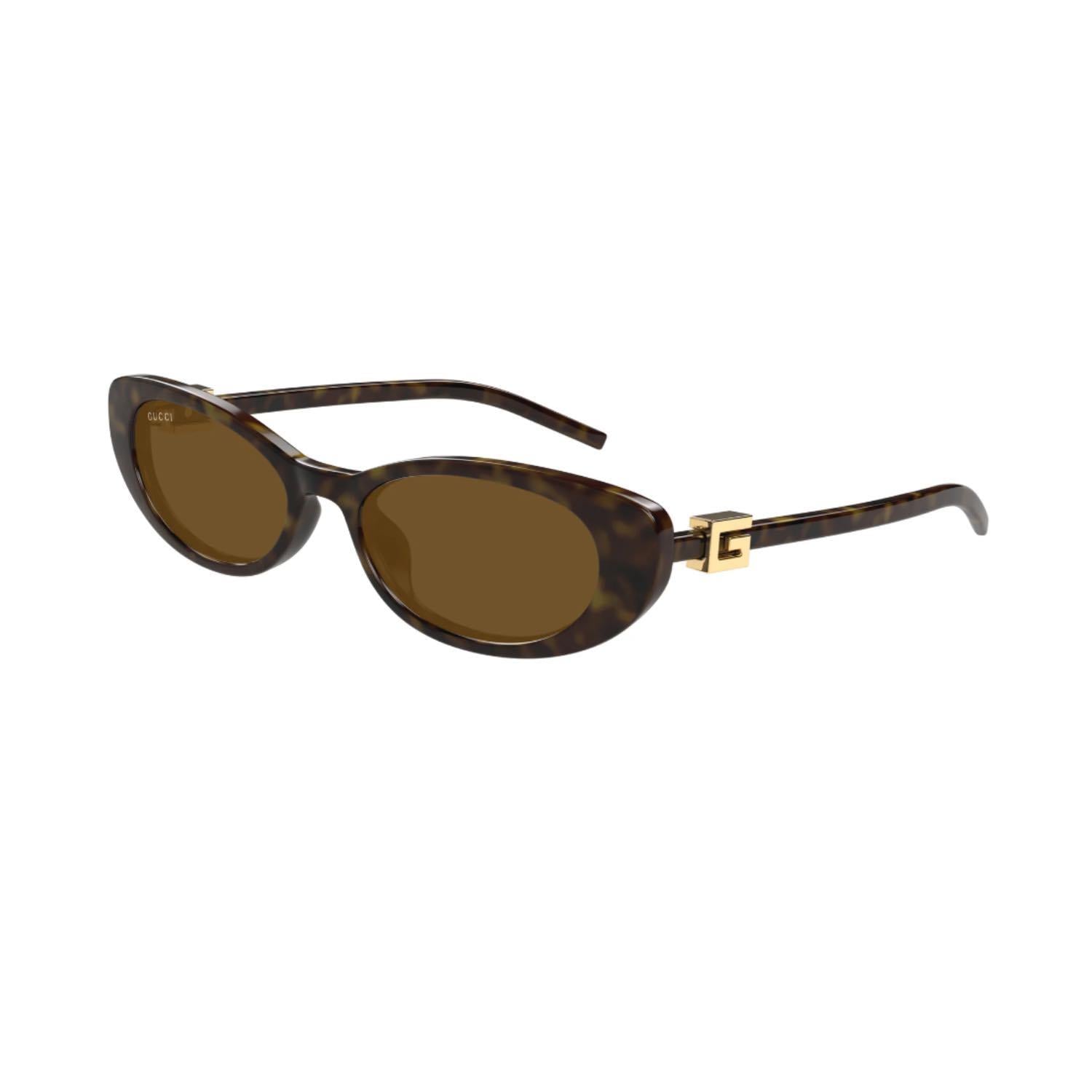 Gucci GG 1680S 004 52 Kadın Cat Eye Kırçıllı Kahverengi Kemik Güneş Gözlüğü