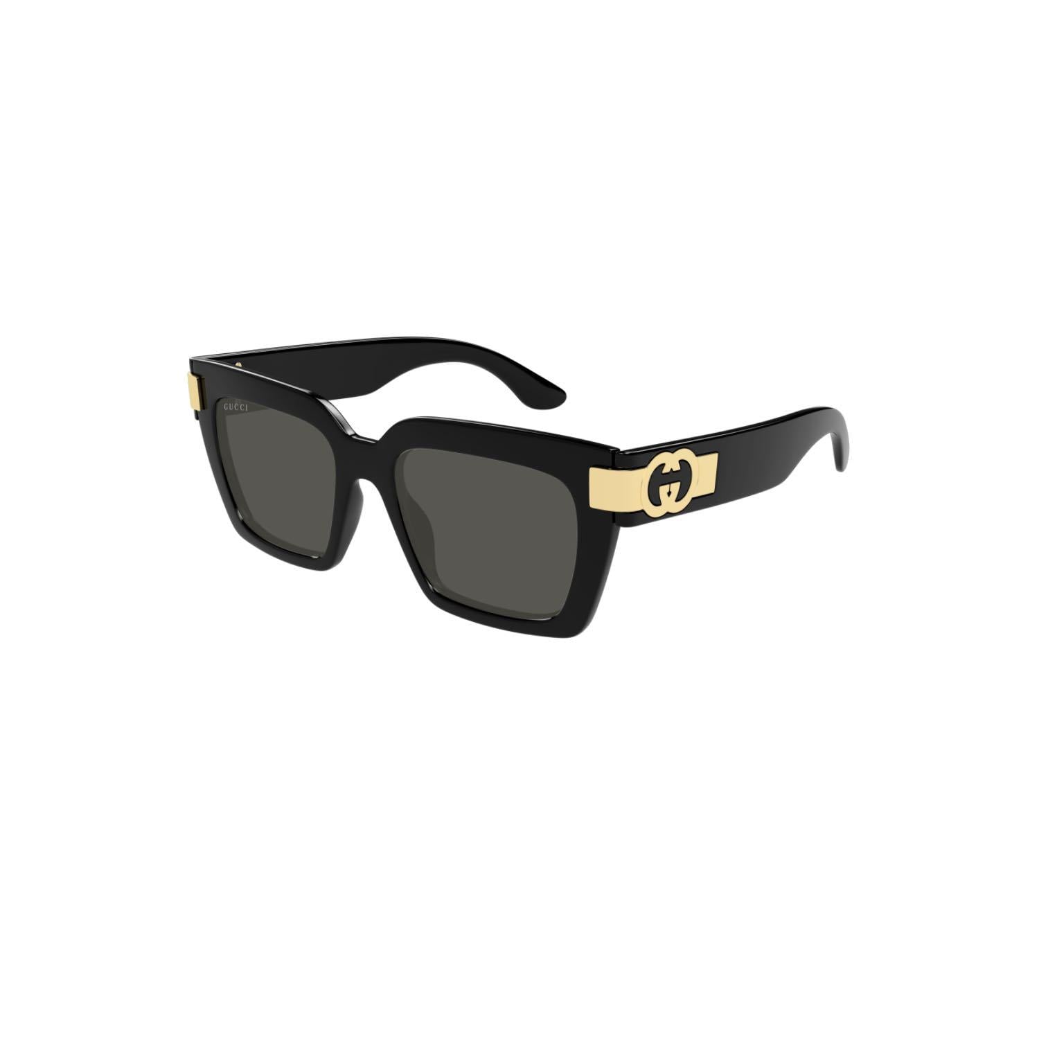 Gucci GG 1689S 001 54 Kadın Kare Siyah Kemik Güneş Gözlüğü