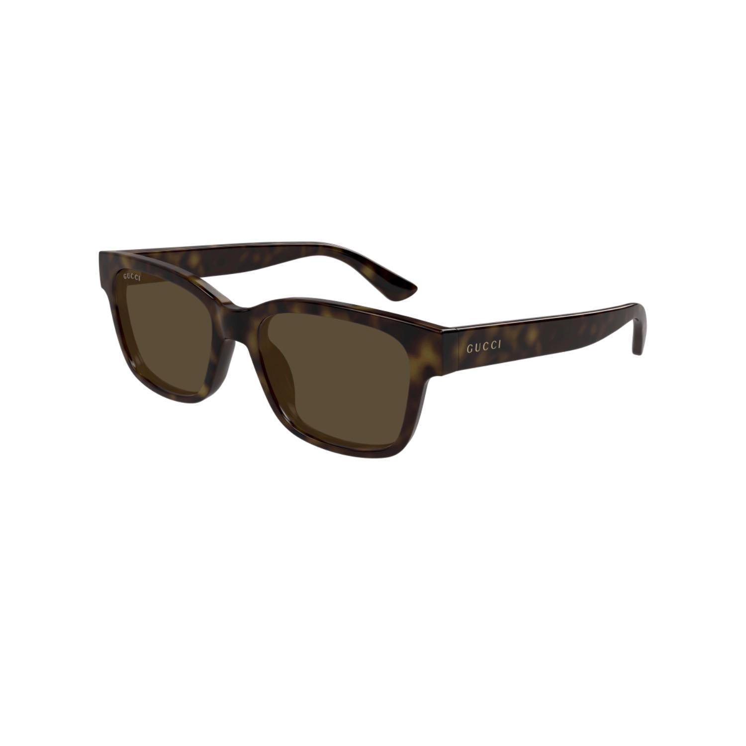 Gucci GG 1716S 002 54 Unisex Kare Kırçıllı Kahverengi Kemik Güneş Gözlüğü