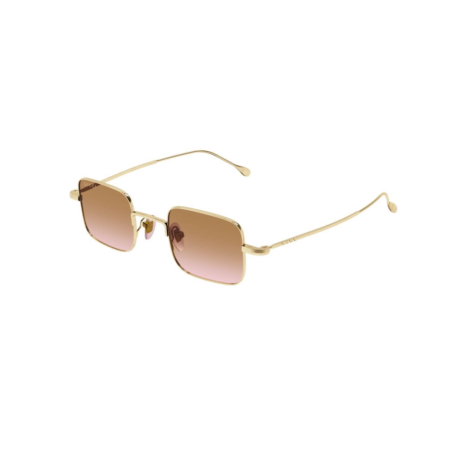 Gucci GG 1813S 004 41 Unisex Kare Gold Metal Güneş Gözlüğü