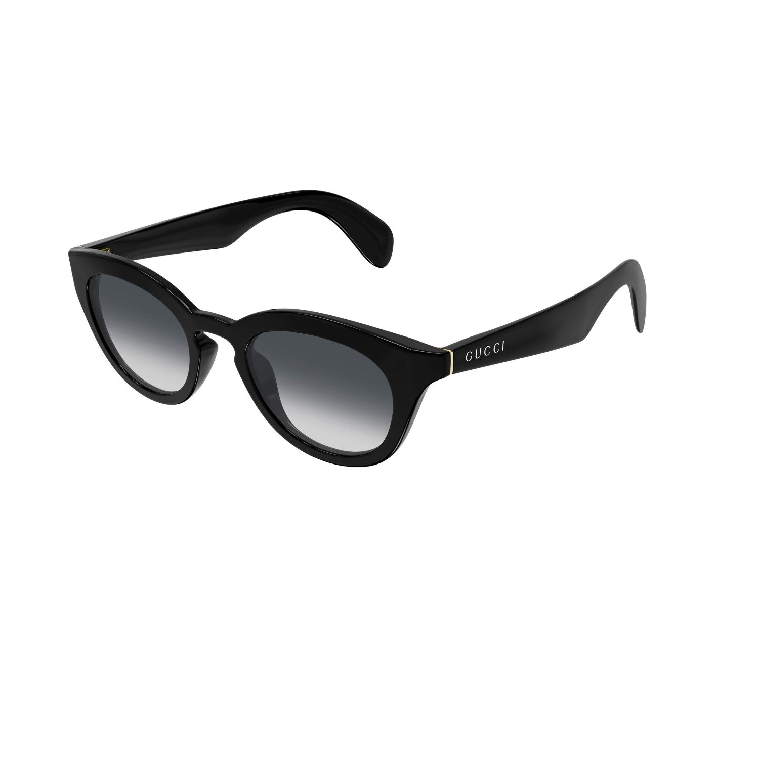 Gucci GG 1934S 001 47 Unisex Oval Degrade Siyah Kemik Güneş Gözlüğü