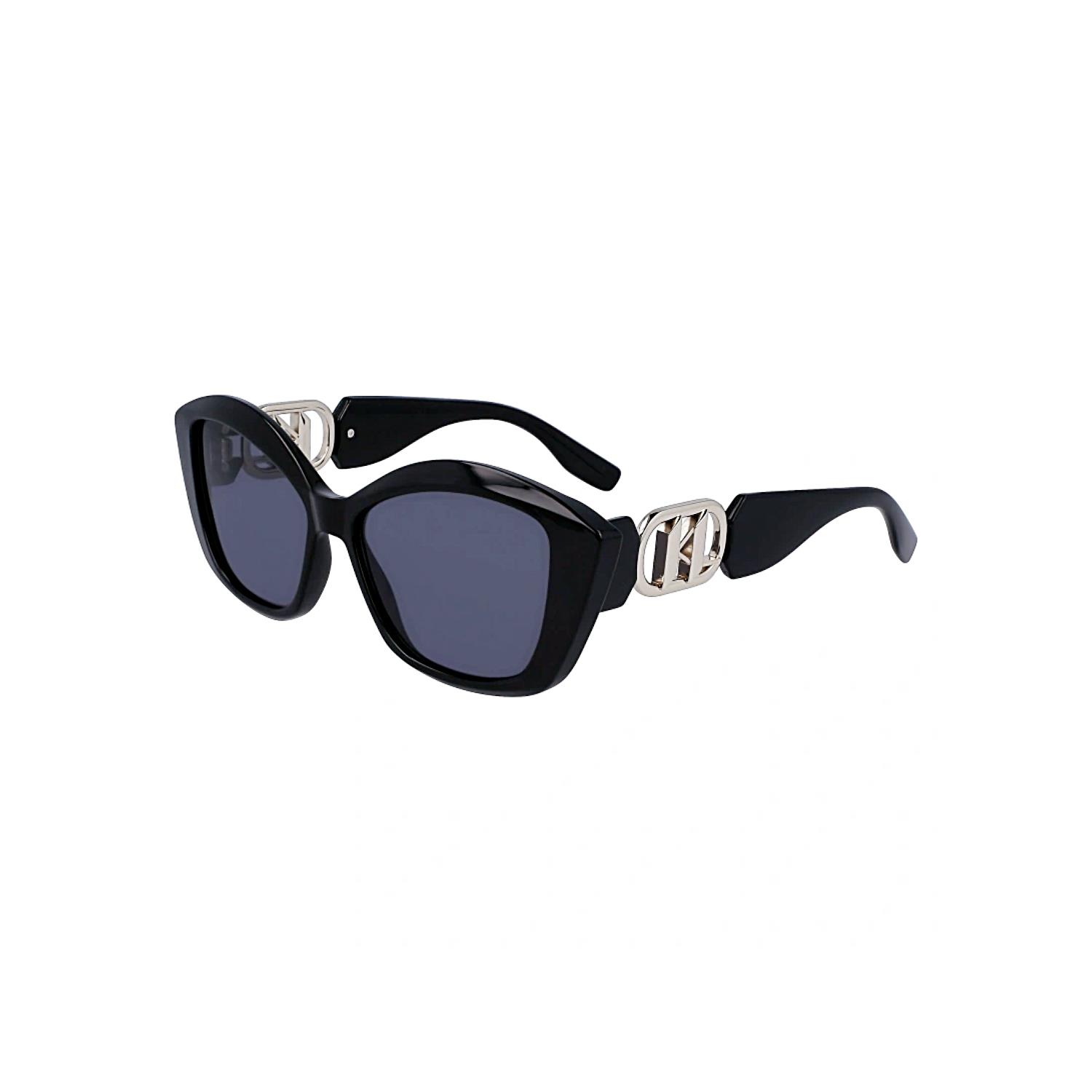 Karl Lagerfeld KL 6102S 001 56 Kadın Geometrik Siyah Kemik Güneş Gözlüğü