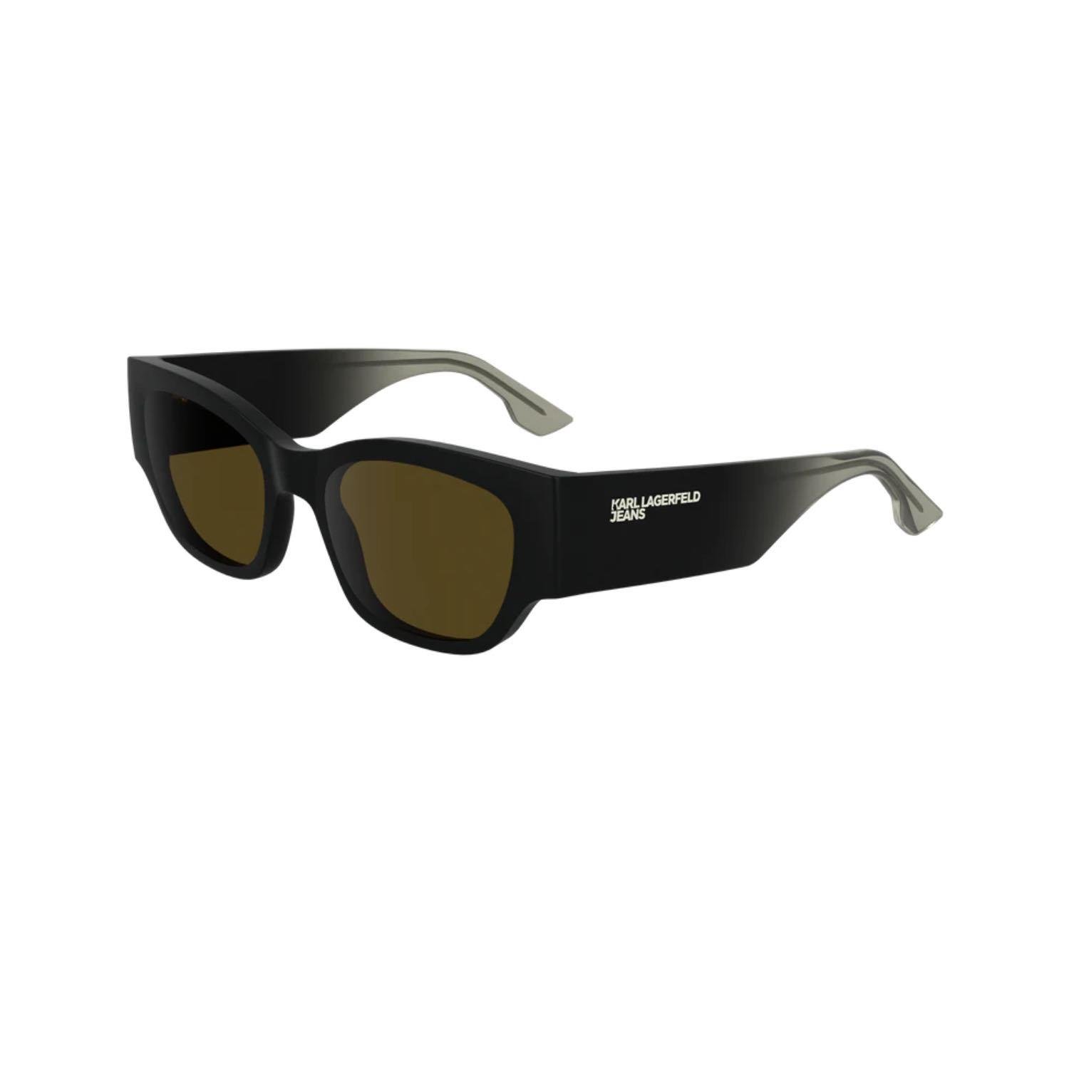 Karl Lagerfeld KL 6168S 002 52 Unisex Kare Siyah Kemik Güneş Gözlüğü